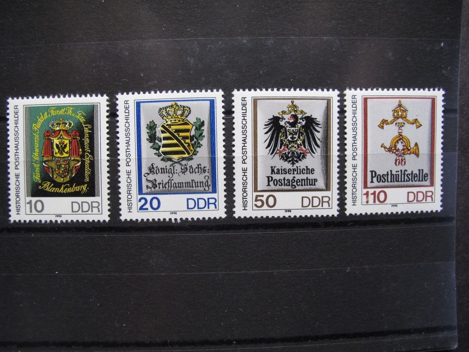 Alle Briefmarken: DDR 1990 Posthausschilder  ** – Gebraucht aus Wil SG von fva01