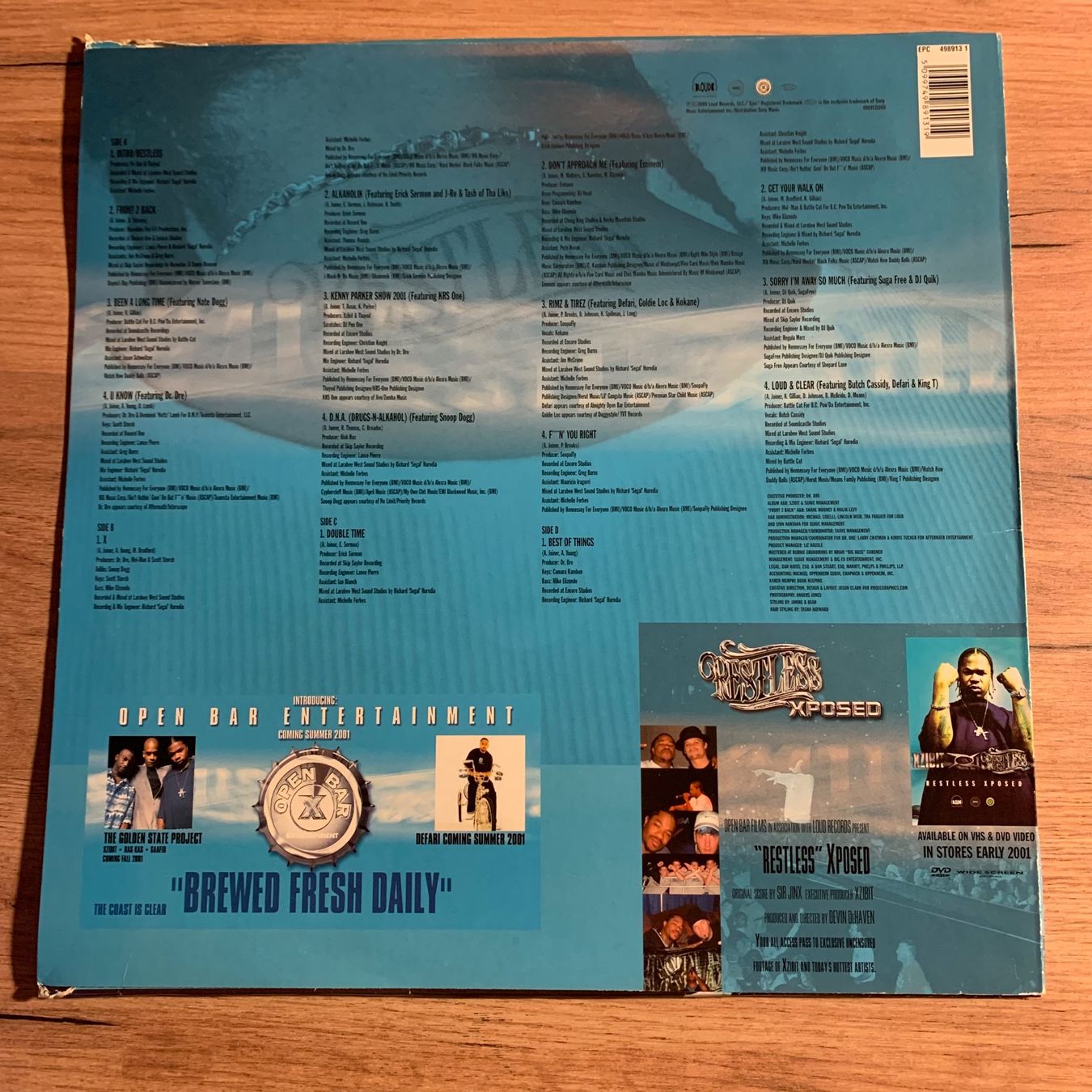 Vinyles: XZIBIT - RESTLESS...OG US 2000...VG/VG... – D'occasion à Gals par Diskopatshop 1