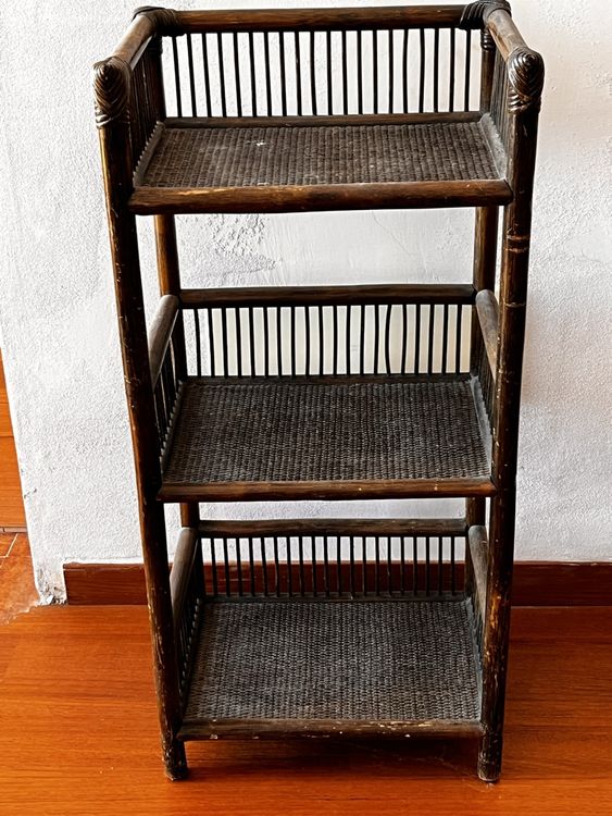 Scarpiera Pieghevole In Bambù - 5 Ripiani, 25x25x86 Cm, Grigio Scuro, Salvaspazio, Facile Montaggio