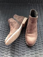Braune Wildleder Stiefeletten Gr. 37