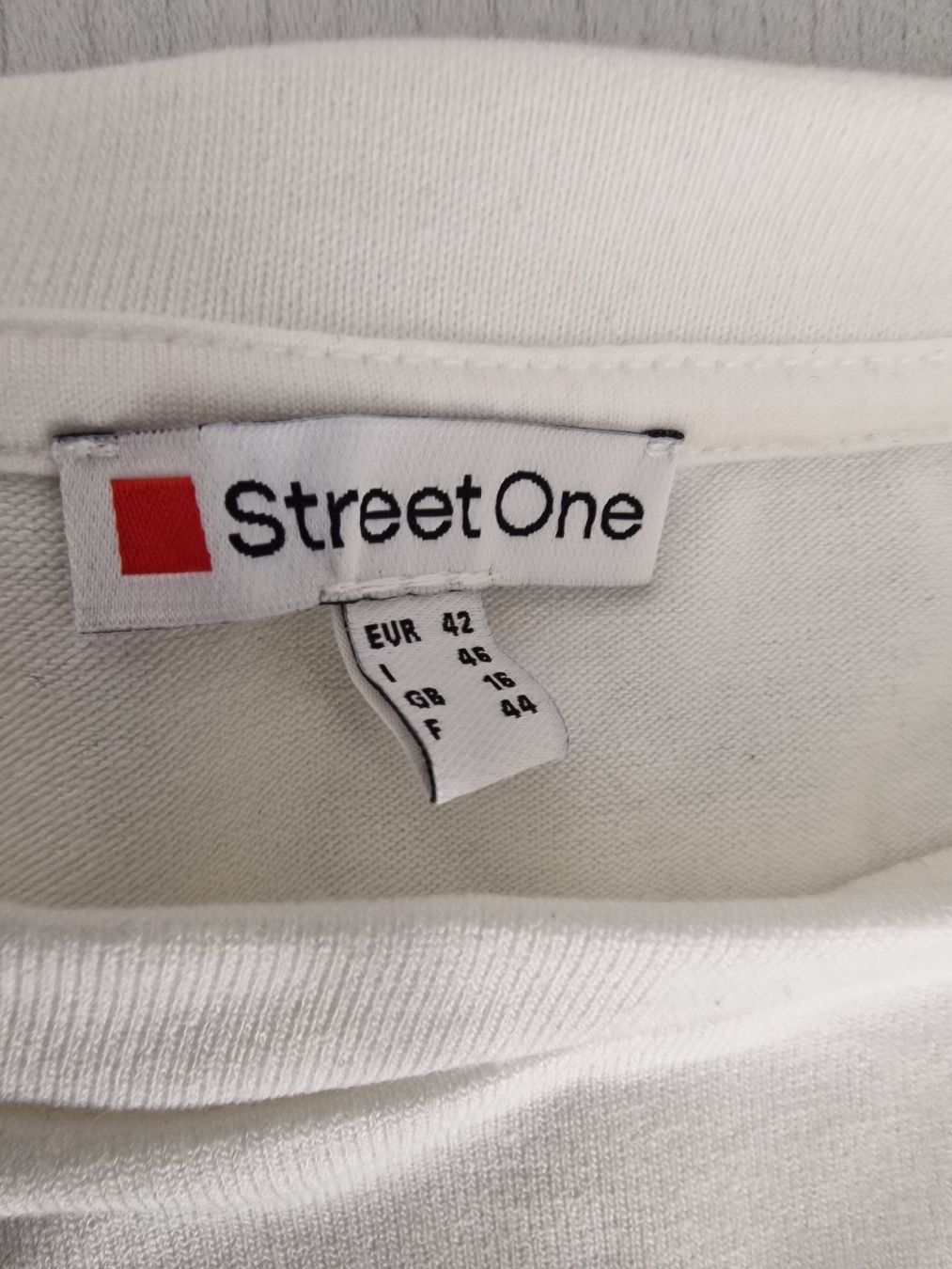 Maglioni & Felpe: Street One Pullover weiss blau mit Print Grösse 42 – Nuovo (secondo la descrizione) da Ottenbach venduto da Claurin 3