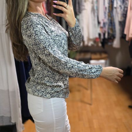 Cartoon Bluse – bequem & feminin (38/M