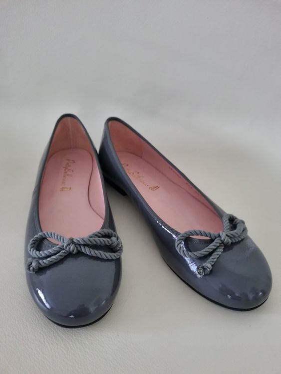 Ballerina Grau Leder