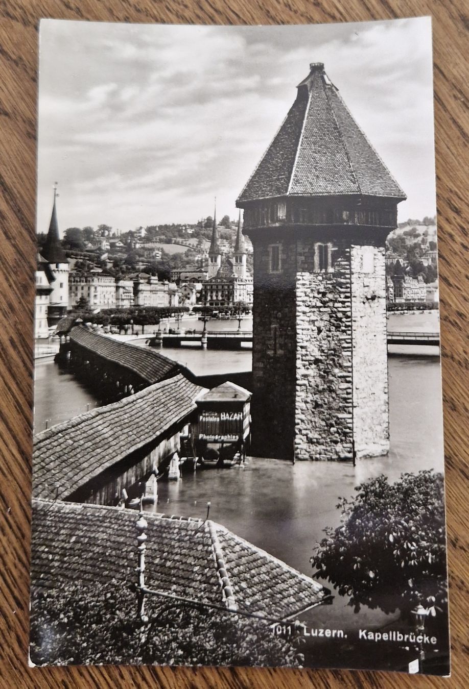 Ansichtskarten: Luzern Kapellbrücke – Gebraucht aus Ebikon von Donar50