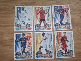 6x Topps Match Attax Extra 26 cards - Man Of The Match