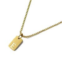 Halskette mit Buchstaben Name E vergoldet 18K - für Damen
