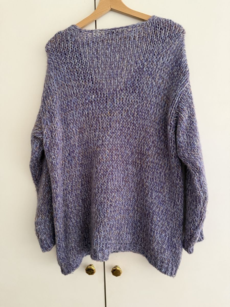 Pulls & Sweat-shirts: Pull violet Mohair/Laine TU large – D'occasion à Genève par sar_852v 3