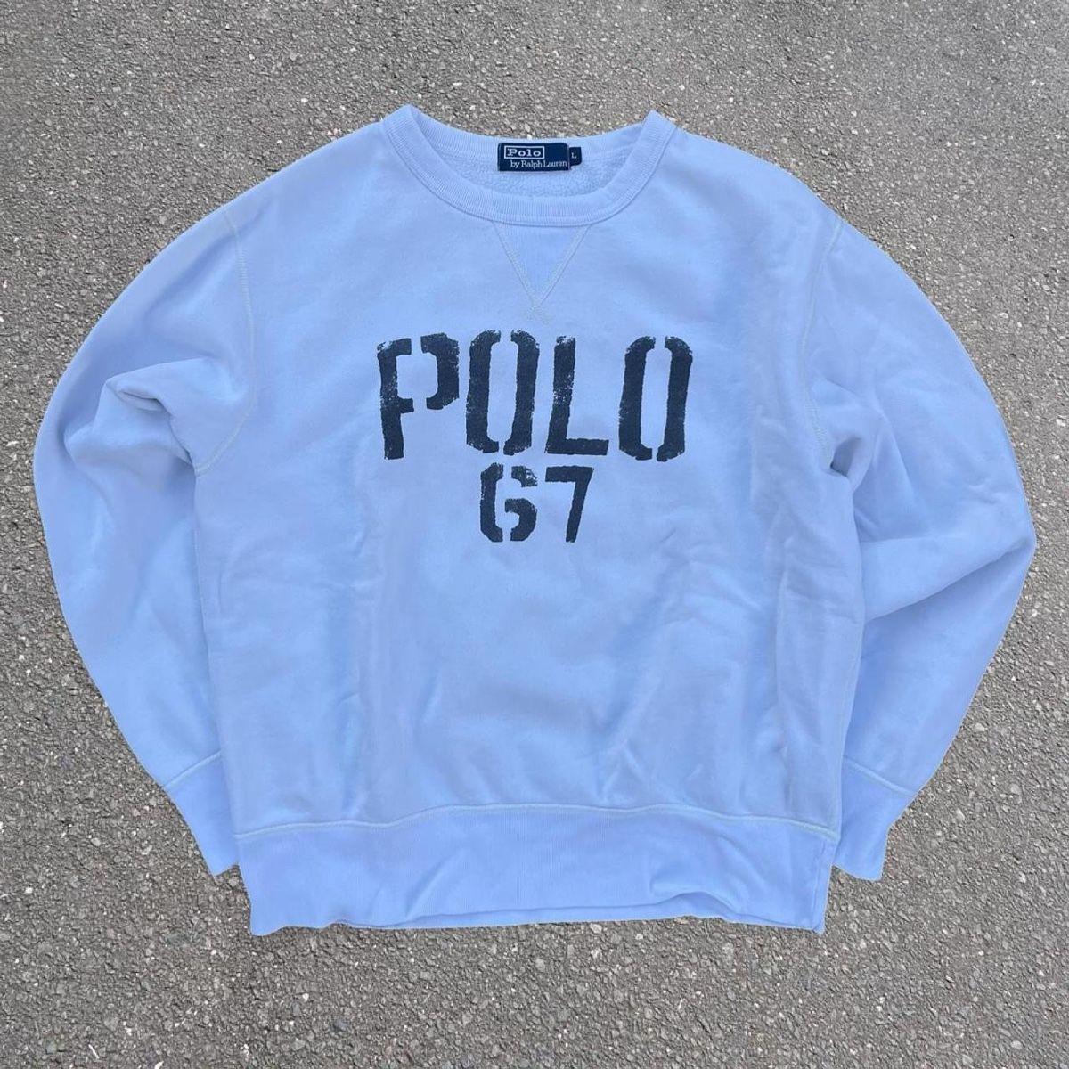 Polo Ralph Lauren Maglioni & Felpe: Polo Ralph Lauren Sweater Pullover Spellout Weiss – Usato da Riehen venduto da art_c76v
