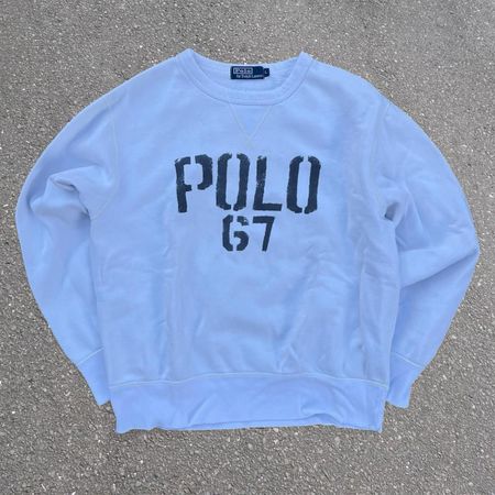 Polo Ralph Lauren Sweater Pullover Spellout Weiss