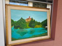 Zauberer Das Schloss und der umliegende Kiefernwald sig.