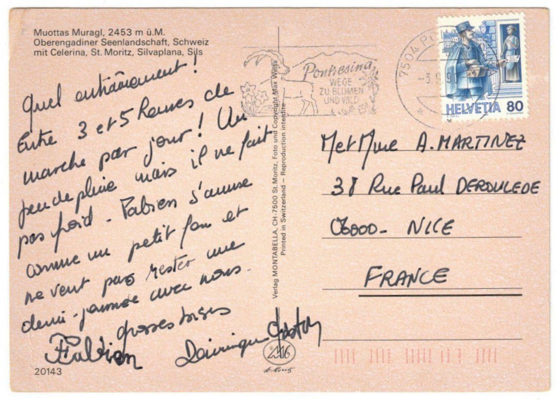 Cartoline postali: St. Moritz - Standseilbahn Muottas Muragl – Usato da Binningen venduto da Mountainrider 1