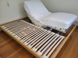 Doppelbett 180x200 mit elektrischen Lattenrosten (Riposa)