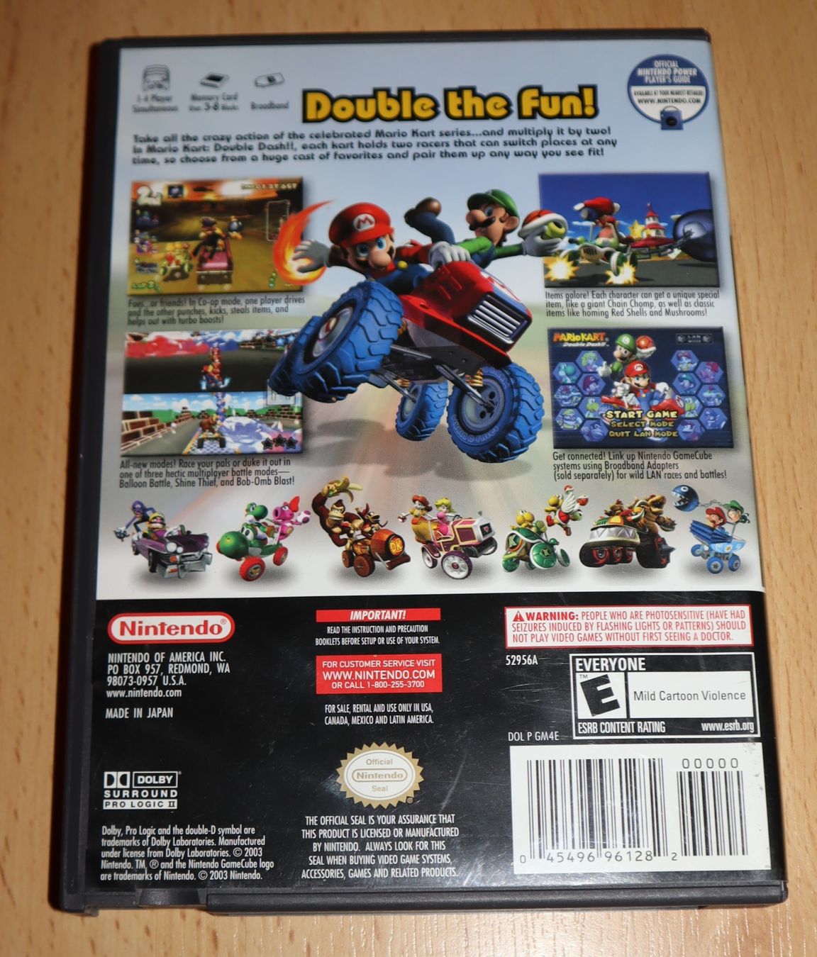 Nintendo Giochi: - MARIO KART Double Dash - Nintendo GAMECUBE - US Version - – Usato da Ochlenberg venduto da on3x 4