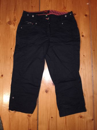 Dunkelblaue 3/4 Jeans