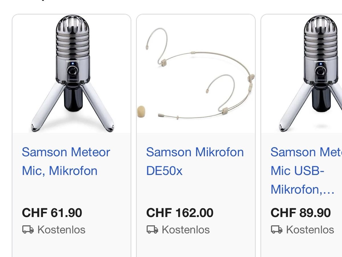 Microfoni: Samson Mikrofon – Usato da Dietikon venduto da lurdesdias 2