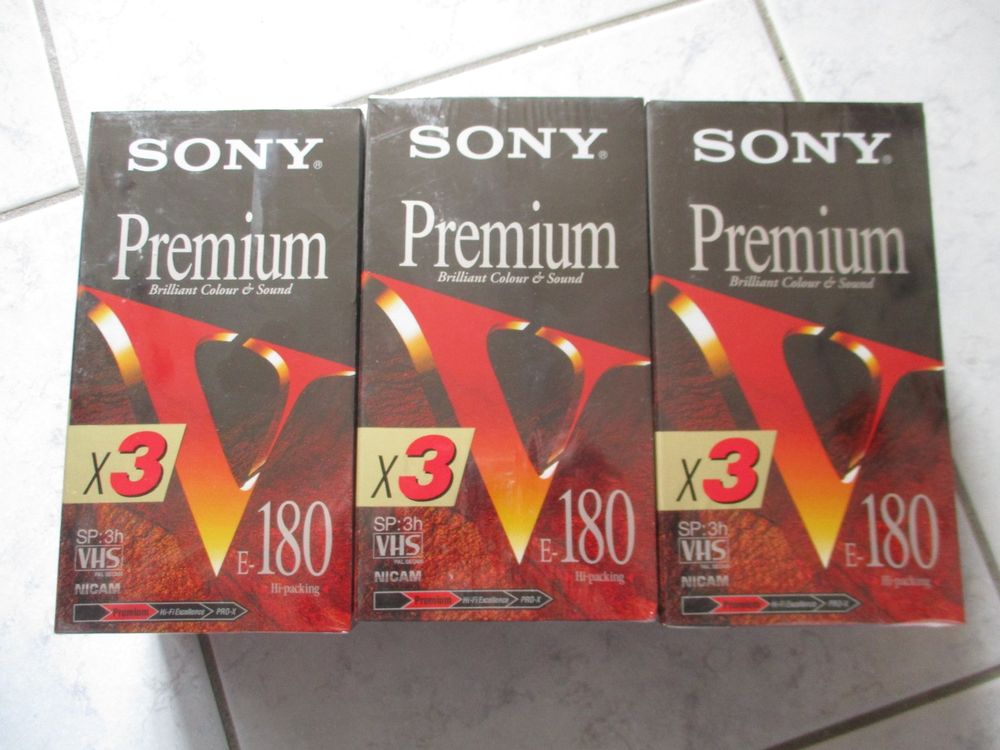 Sony Premium VHS Kassetten | Kaufen Auf Ricardo