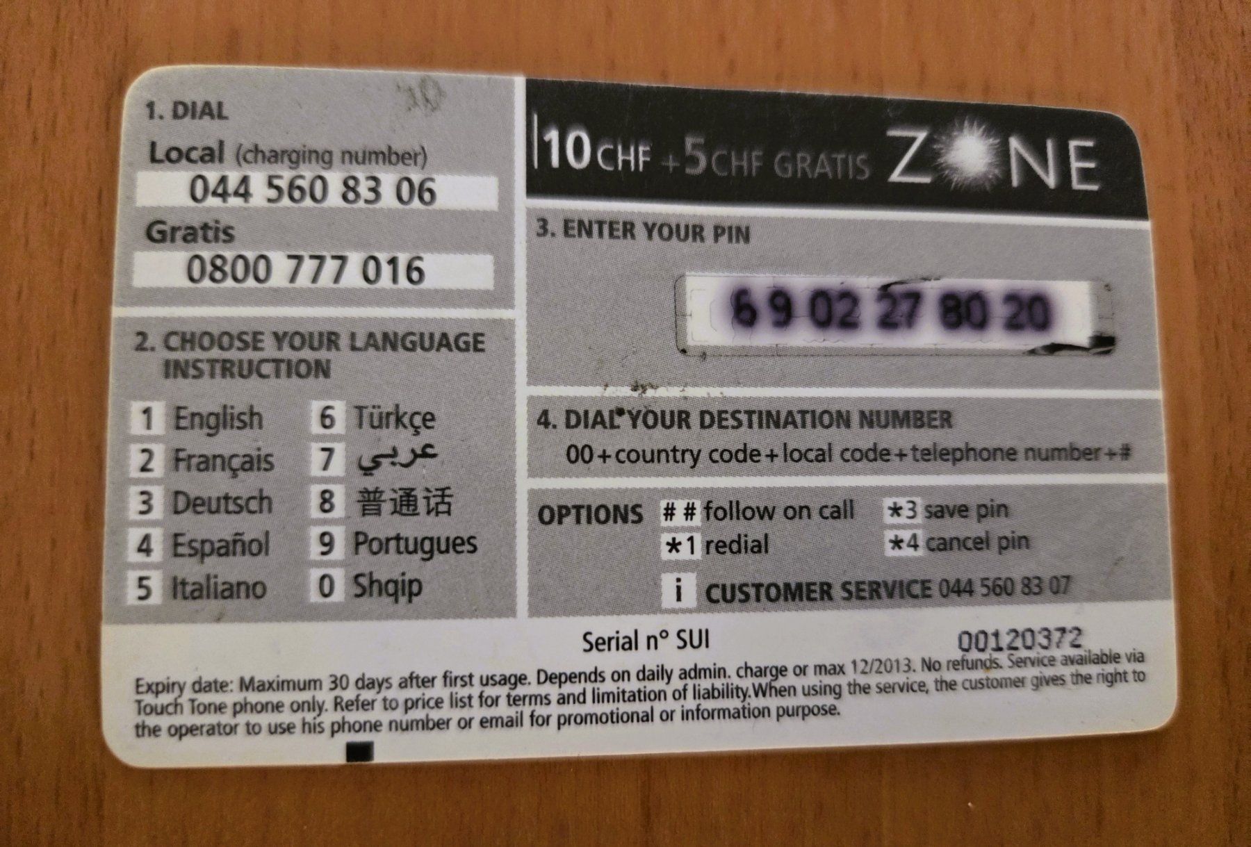 Schede telefoniche: PREPAID - SCHWEIZ – Usato da Brüttisellen venduto da Nighttrain 1