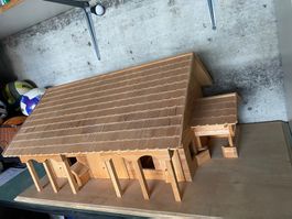 Holzstall natur unlackiert 100x60x40cm