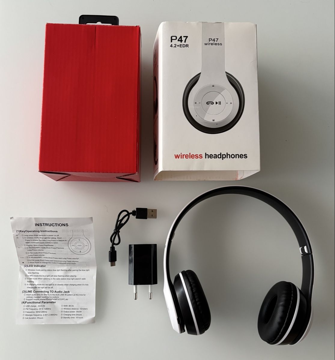 Cuffie: P47 Over Ear Wireless Bluetooth Headphones – Usato da Bülach venduto da Cspadanuda