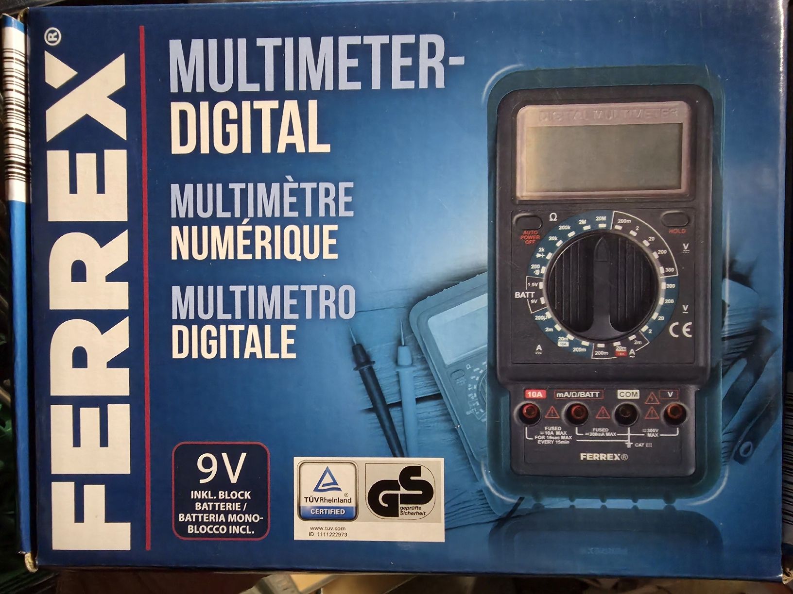 Misurare: Ferrex Digital Multimeter neu – Nuovo (secondo la descrizione) da Zermatt venduto da MrsMrRabbit