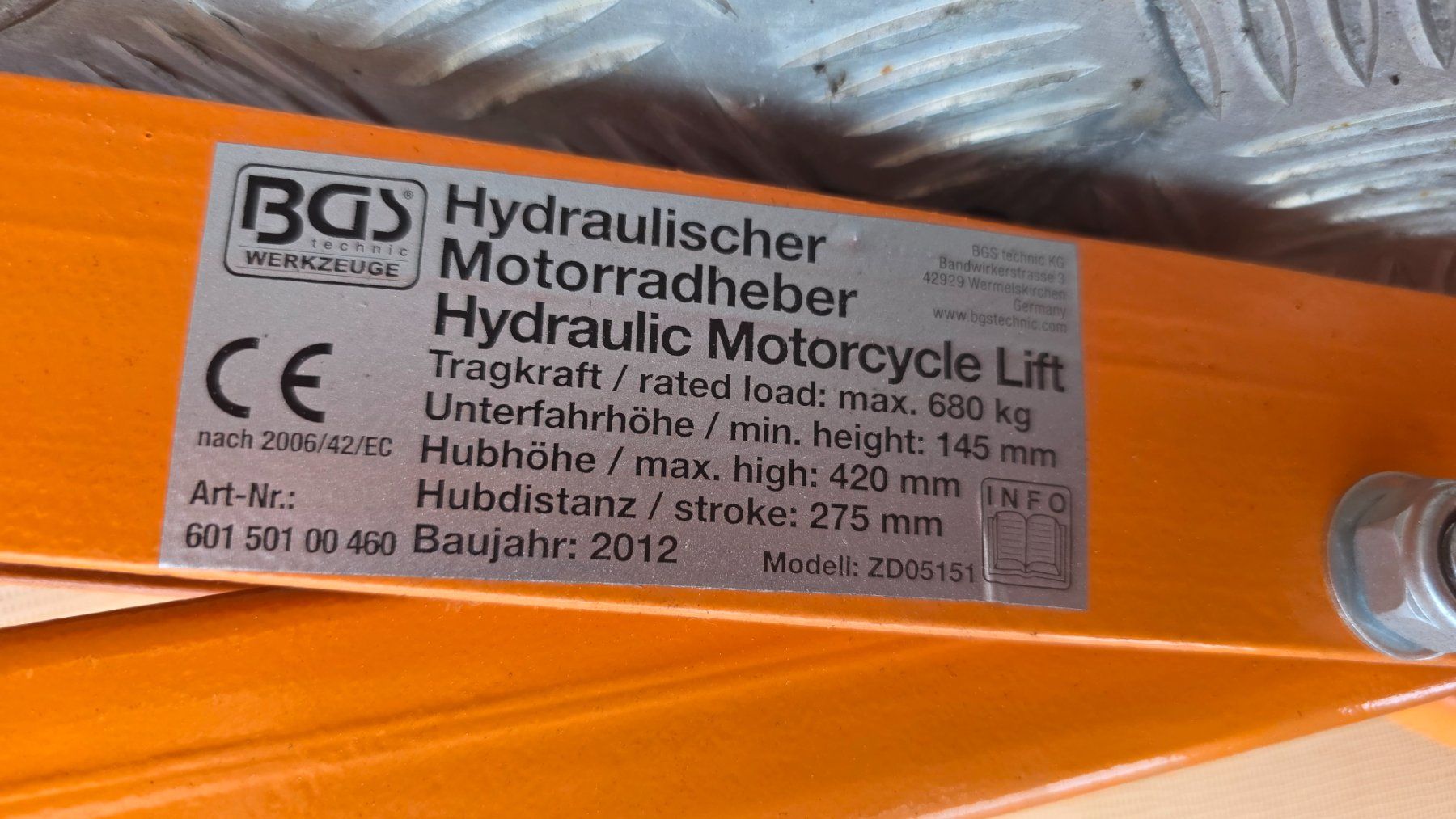Hebebühnen: Motorrad hebebühne – Gebraucht aus Worben von Joker952 5