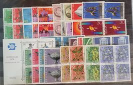 1974, Werbe, Patria, Pro Juventute ET im 4-Block komplett