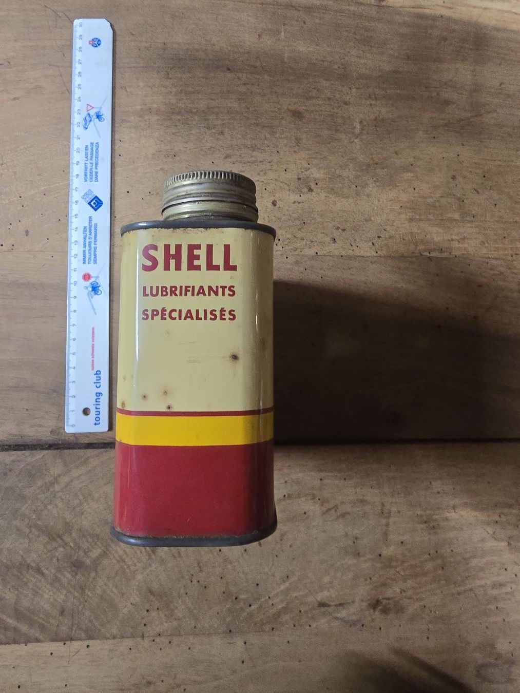 Accessori per altri veicoli: Shell Donax U Blechdose Ölbehälter antik gebraucht – Usato da Menzberg venduto da Simca85 3