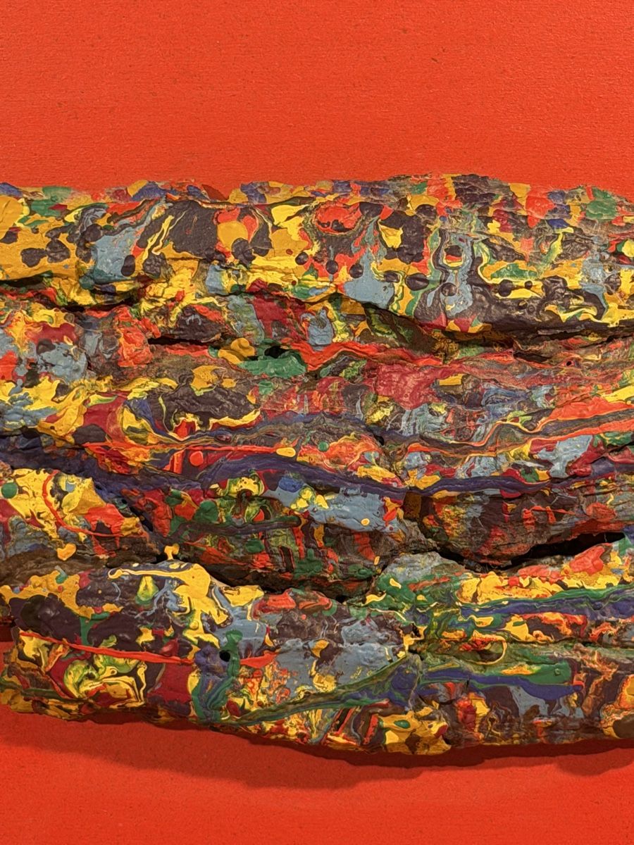 Gemälde: Vibrant Abstract Sculpture Art, Textured Mixed Media, signed – Gebraucht aus Lausanne von artnouveau04 3
