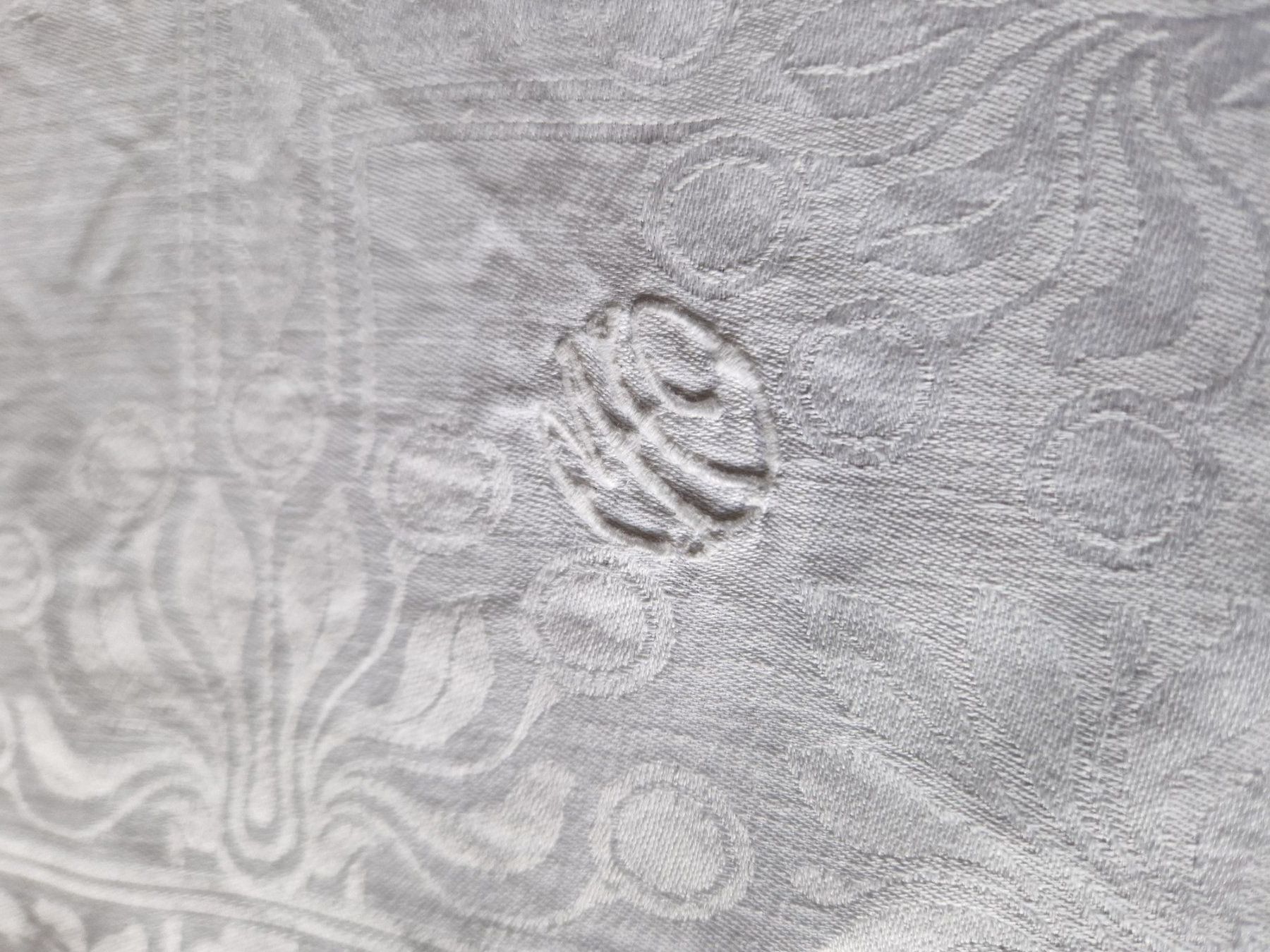 Tovaglioli: 5 edle, weisse Damast-Servietten mit Monogramm – Nuovo (secondo la descrizione) da Bern venduto da Antikbatik 7