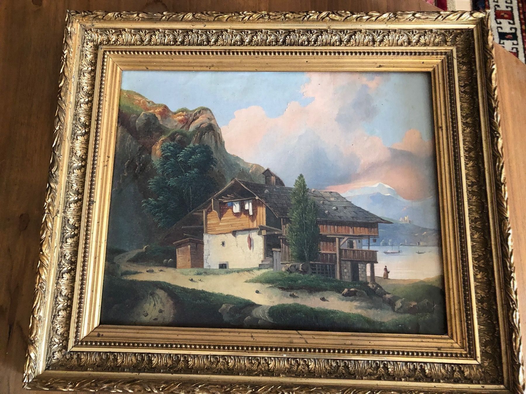 Dipinti: LANDSCHAFT. Antik. Öl auf Leinwand. – Usato da Wald ZH venduto da mlnt 3