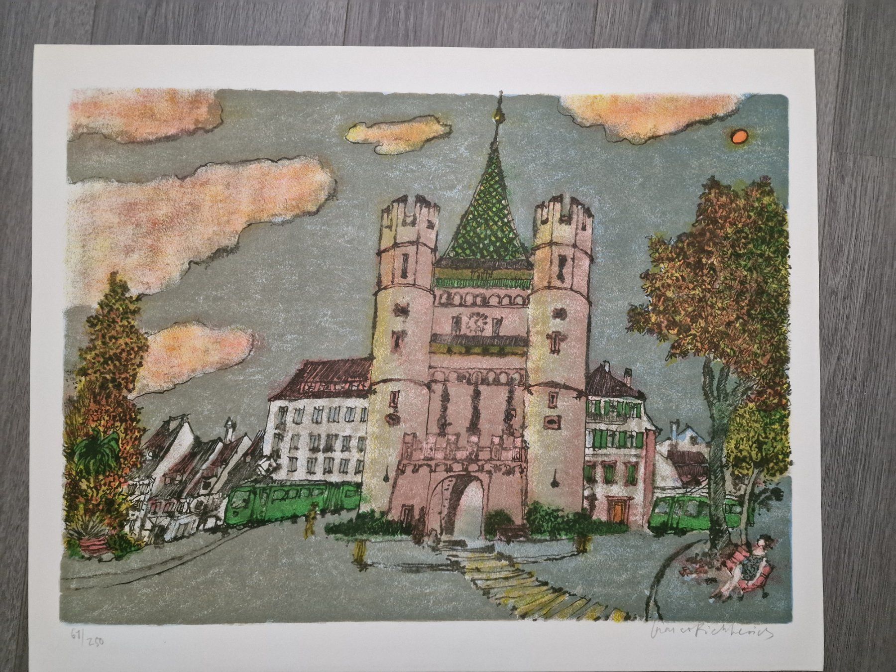Grafica & Litografie: Das Spalentor - Basel – Usato da Aesch BL venduto da Yvothom