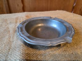 Vintage Kult Metall Zinn Aschenbecher 15 cm x 2,5 cm