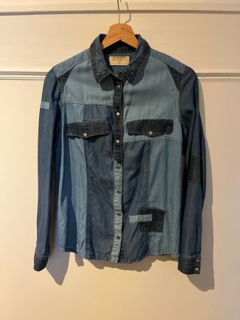 Jeanshemd Suite Blanco Patchwork Flicken