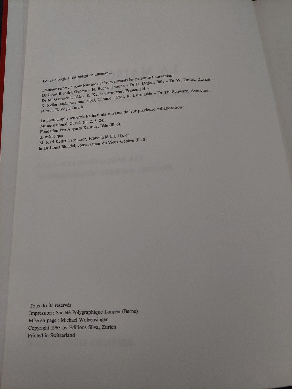 Bücher: La Maison Suisse – Gebraucht aus Yverdon-les-Bains von pri_x6j6 2