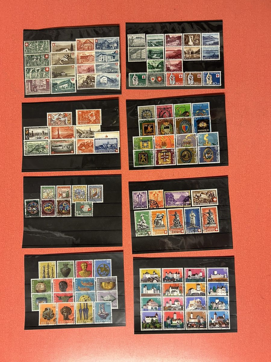 Tutti i francobolli: Briefmarken Sammlung Schweiz diverse Jahrgaenge""" – Usato da Lanzenhäusern venduto da vic63