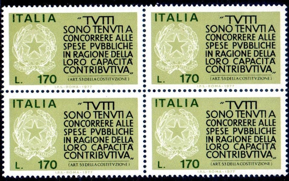 Tutti i francobolli: 1977 BEKÄMPFUNG VON STEUERBETRUG 4ERBLOCK ** POSTFRISCH ** – Nuovo (secondo la descrizione) da Losone venduto da EM2019