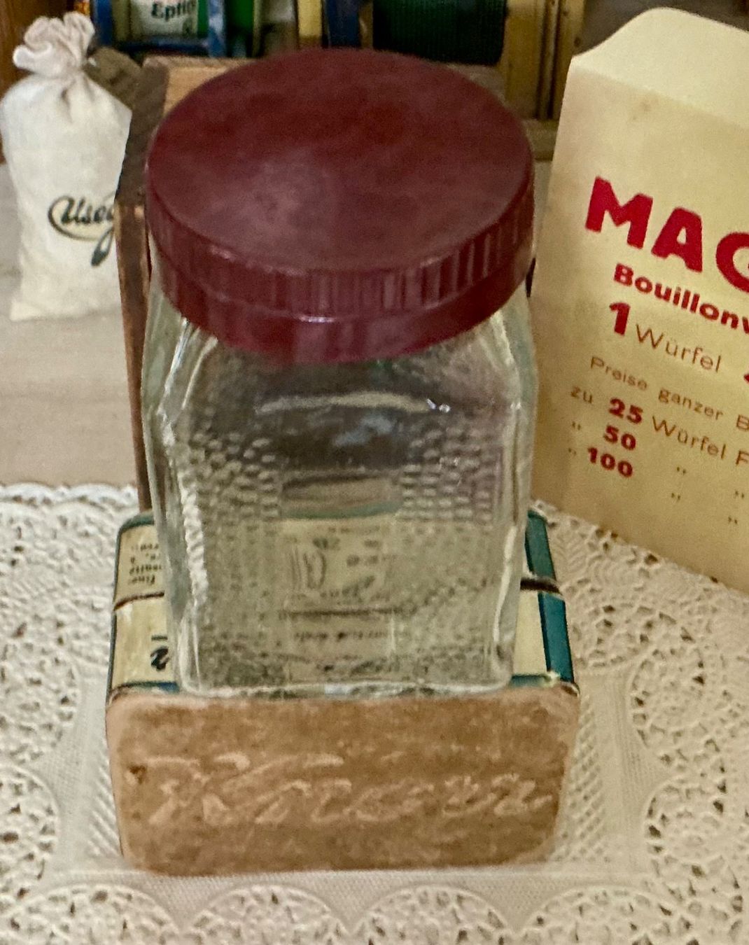 Bicchieri: ALTES MAGGI ODER KNORR GLAS – Usato da Zell LU venduto da Silvermemory 2
