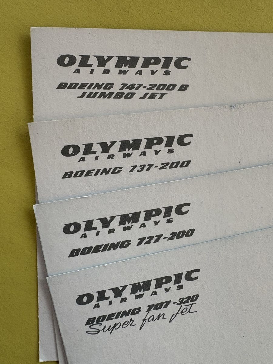 Cartoline postali: AK mit Flugzeug Boeing / Olympic Airways – Usato da Rümlang venduto da Kartenpost1 1
