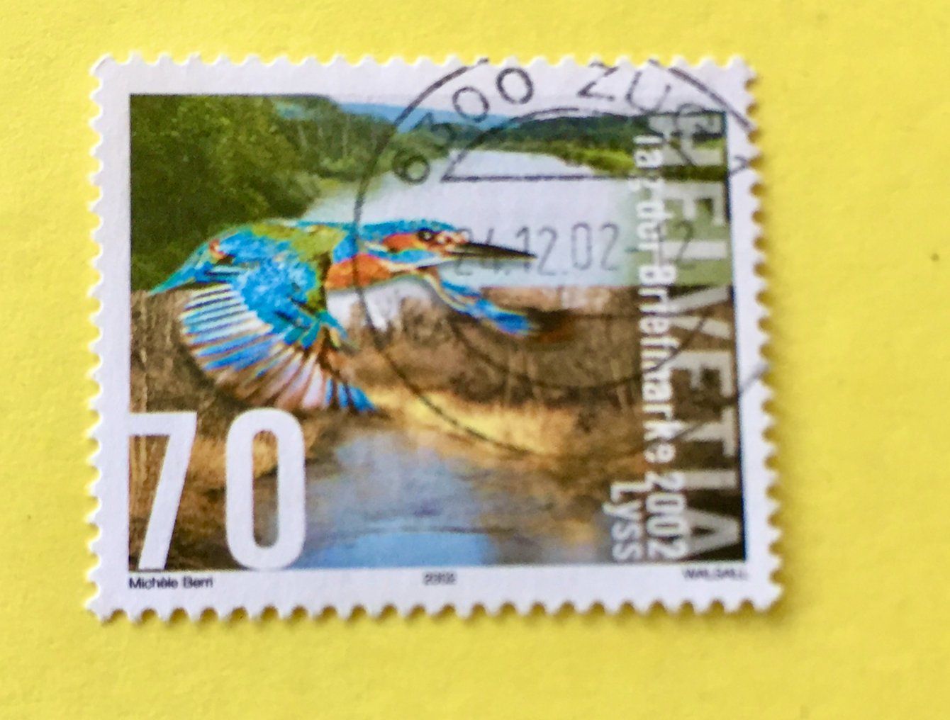 Tutti i francobolli: Nr.1071 Eisvogel  GESTEMPELT 2002 Zug – Usato da Aarau venduto da Billa007