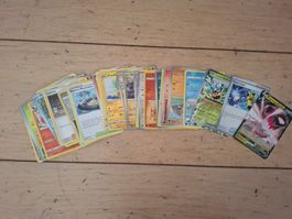 Pokémon Karten gemischt