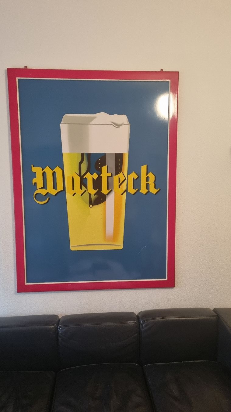 Foto & Immagini: Warteck Bier Werbebild Vintage Deko Bar – Difettoso da Basel venduto da Jcva 1