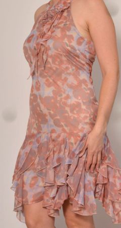 Vero Moda Rosa Chiffon Minikleid