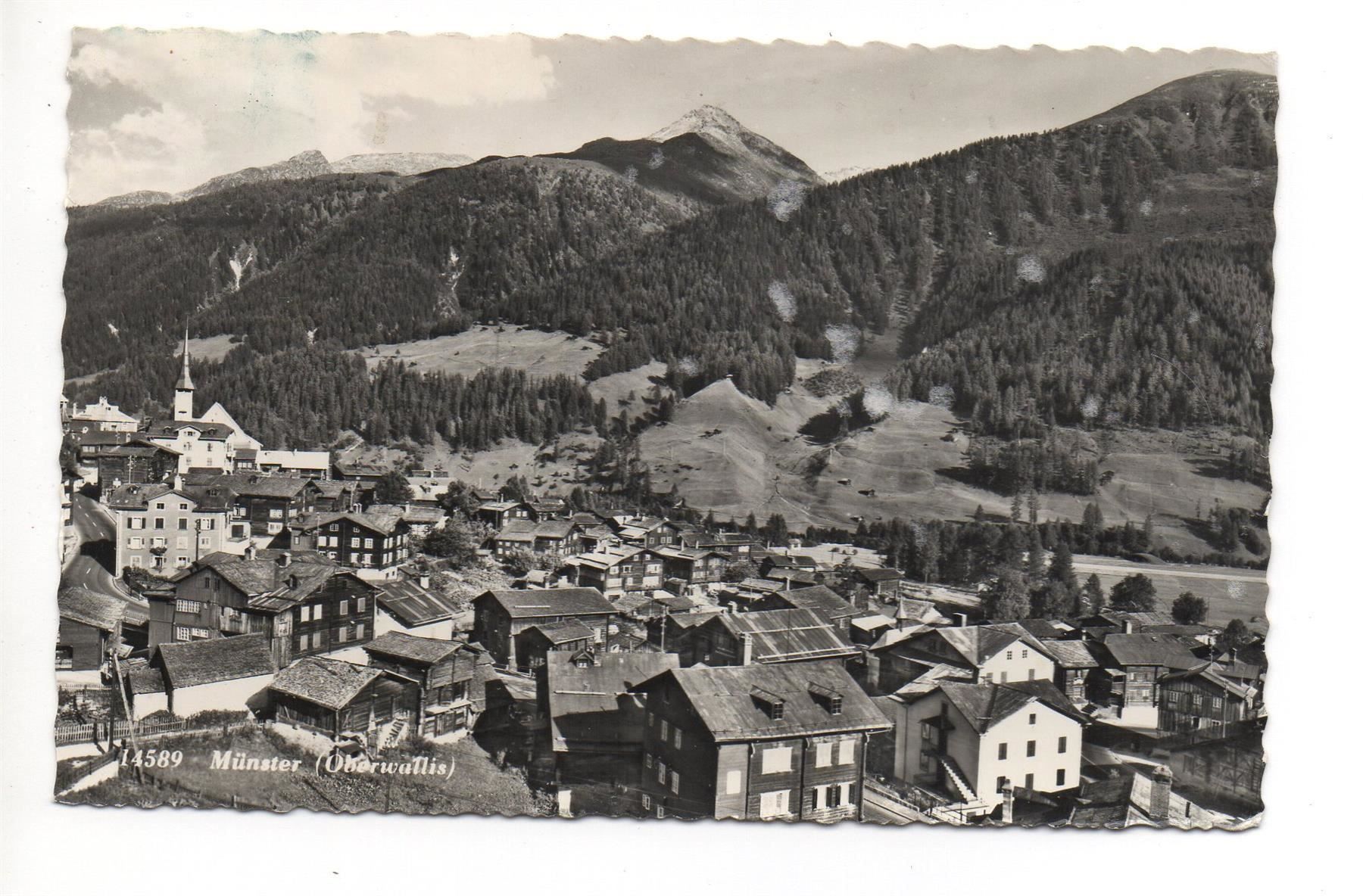 Cartoline postali: MÜNSTER Oberwallis – Usato da Jona venduto da philajona