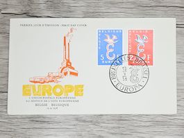 CL05 Enveloppe + Timbre Belgique 1958