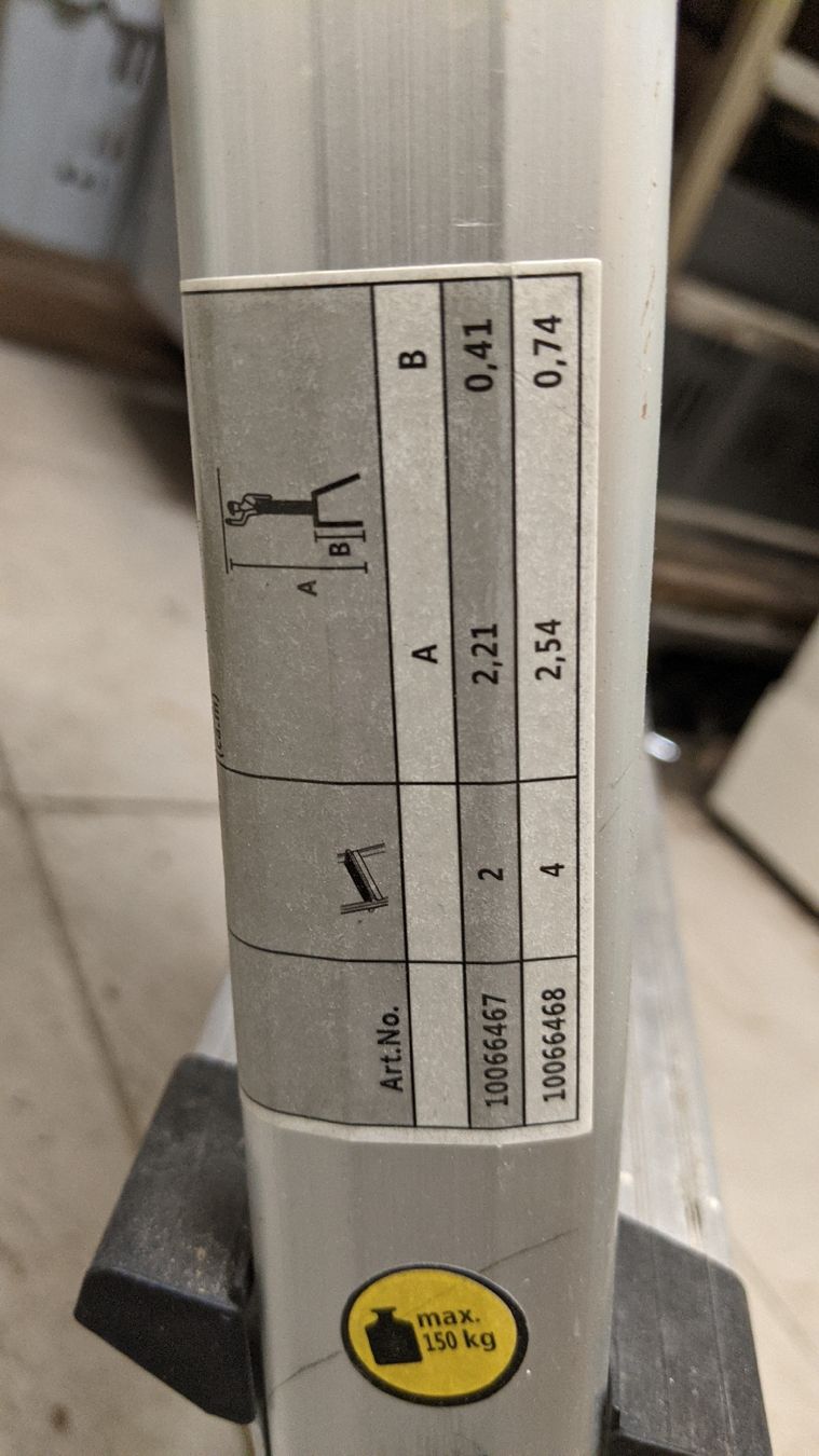 Scale: Bockleiter Alu, 4 Stufen max 150kg – Usato da Rüti ZH venduto da kunstreich_8630 5