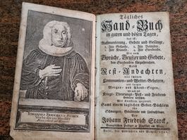 Basel 1793 Gebetsbuch in Leder gebunden mit Kupfern