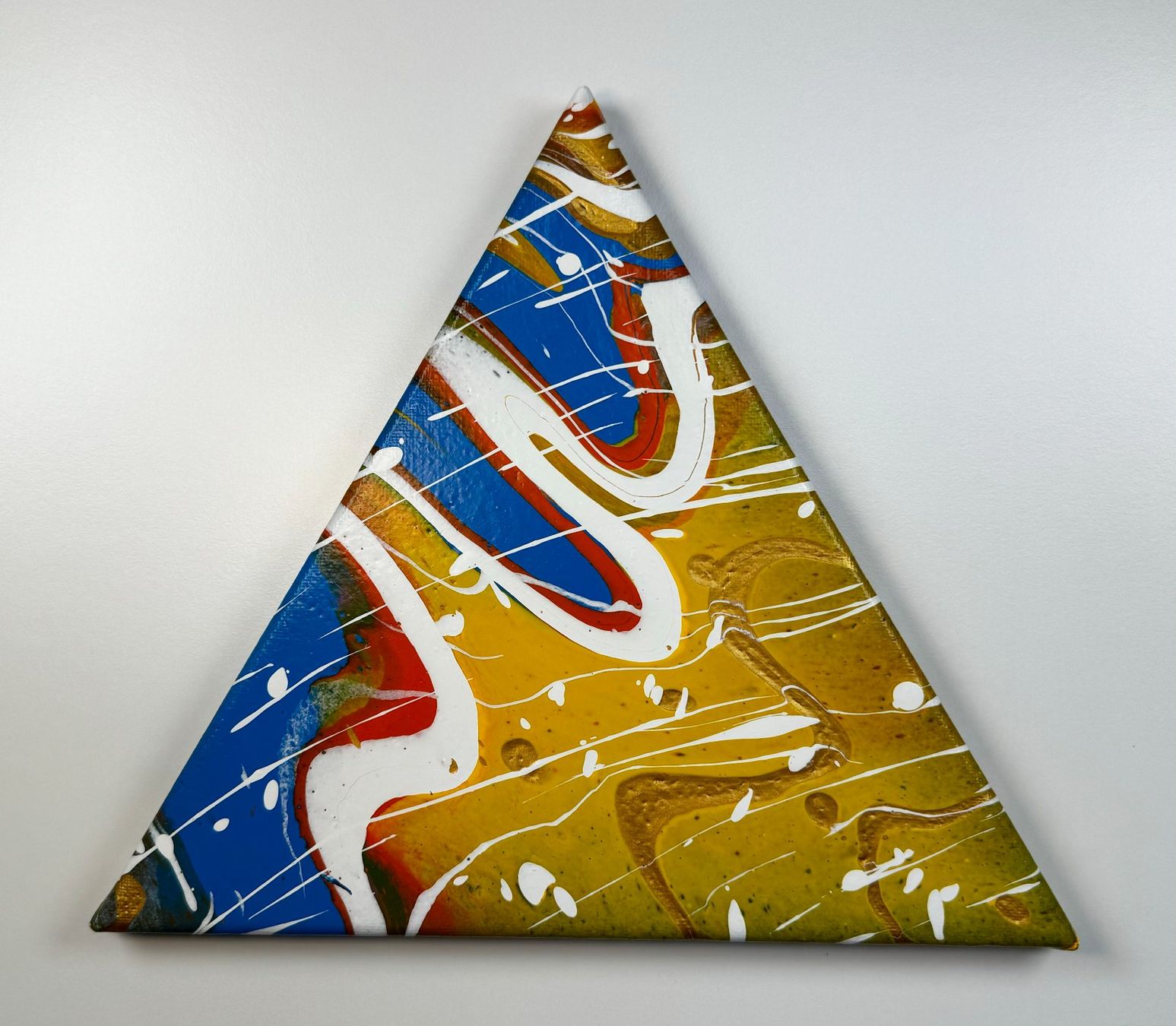 Dipinti: Acryl-Flüssigmalerei, Dreieck – Usato da Schlieren venduto da MayaSheng1983