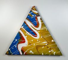 Acryl-Flüssigmalerei, Dreieck
