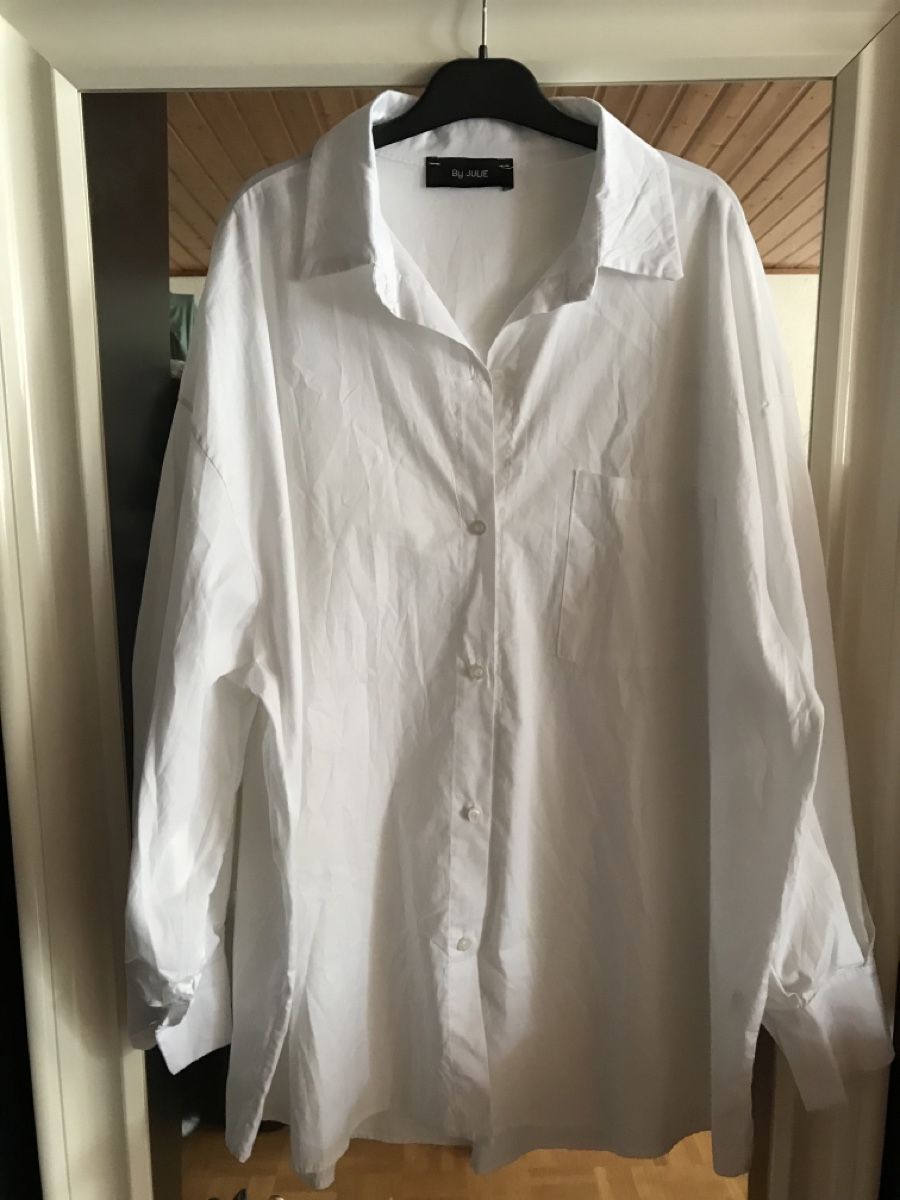 Camicette: Chemise blanche oversize By Julie, taille U, coton – Nuovo (secondo la descrizione) da Morges venduto da sandy069