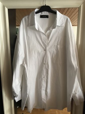 Chemise blanche oversize By Julie, taille U, coton